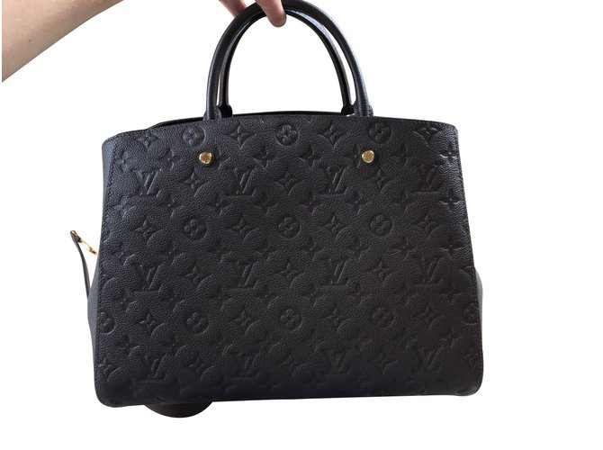 Louis Vuitton BAG MONTAIGNE GM EMPREINTE TERRE Brown Leather ref.104525 -  Joli Closet