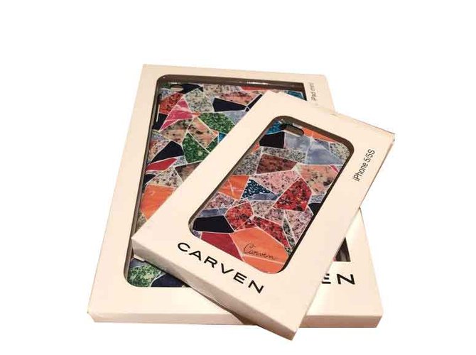 Carven Set di custodie Carve Iphone e iPad Multicolore  ref.104629