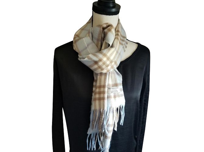 Burberry sciarpe Blu chiaro Cachemire