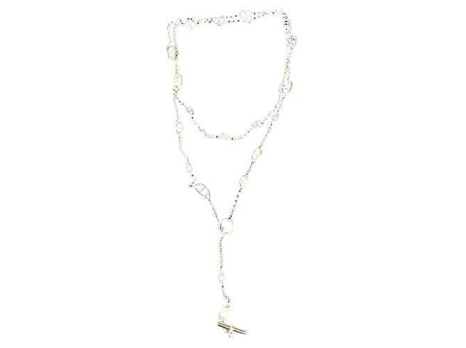 Hermès Hermes Farandole 160collana lunga cm Argento Argento