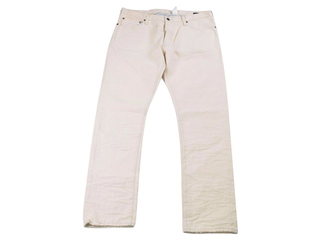 Polo Ralph Lauren Pants Cream Cotton  ref.104748