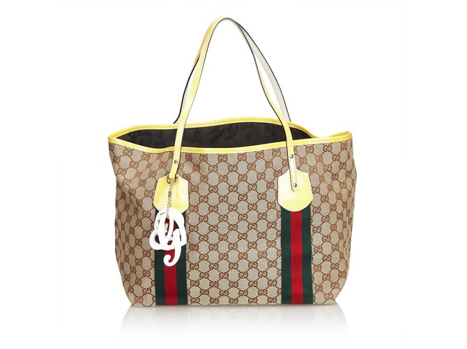 Gucci Jolie Web Jacquard Tote Bag Totes 
