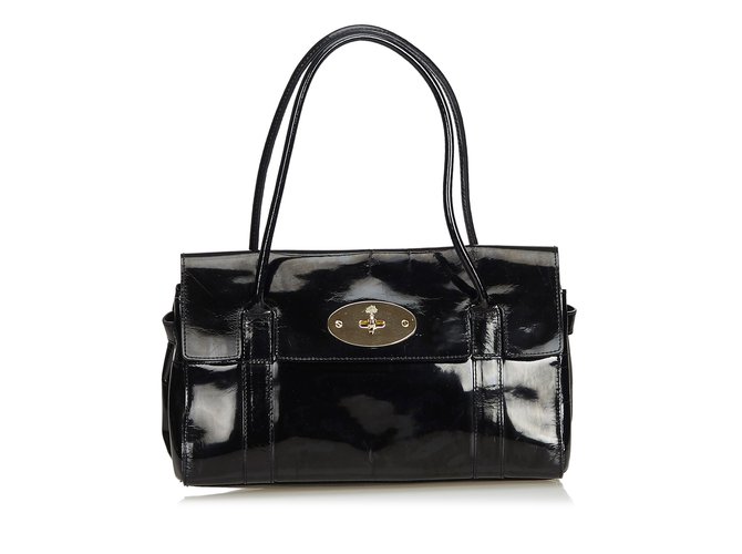 Mulberry Handbags Black Leather ref.118115 - Joli Closet