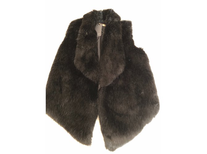 René Lezard René Lézard - New leather and fur vest Black  ref.105064