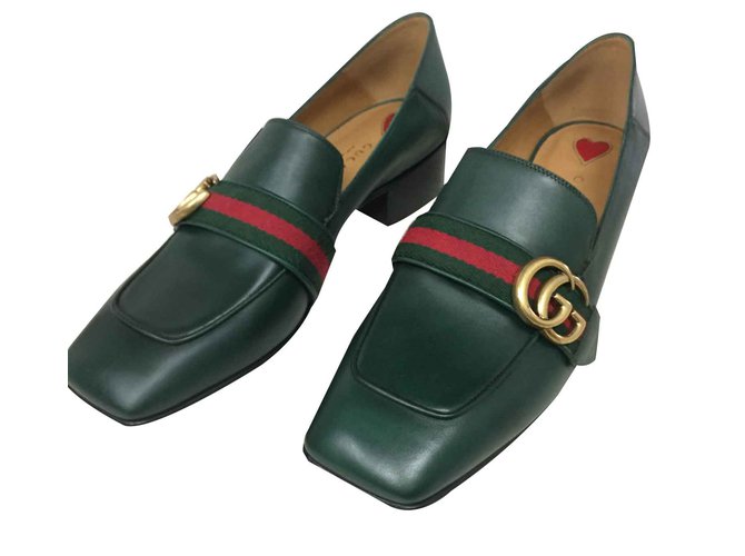 Gucci Marmont Green Leather  ref.105135