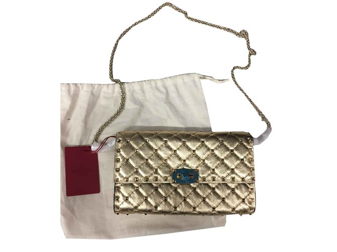 Valentino bag with chain Leather - Joli Closet