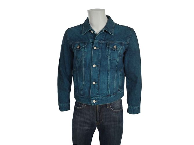 Bogner Jeansjacke Blau Baumwolle Herren Größe 44 S