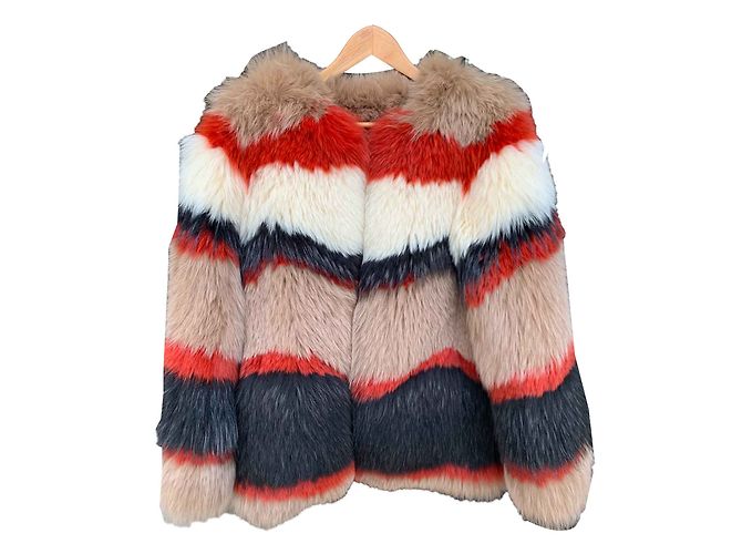 Multicolored fox fur Barbara Bui