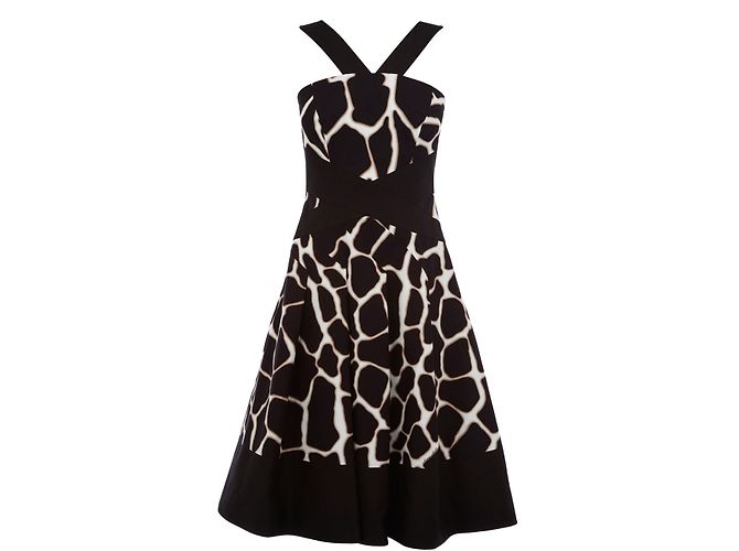 Sommerkleid Karen Millen Schwarz Weiß Beige