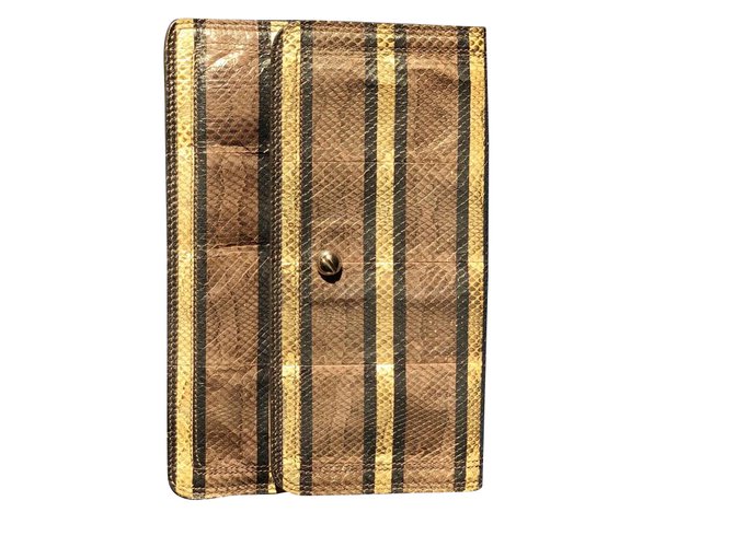 Pochette Givenchy Podium Python Nero Taupe Marrone 