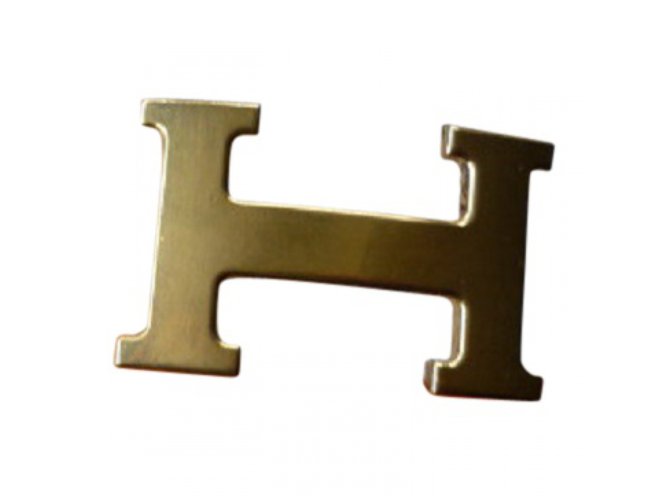 Hermès Constance - fivela de cinto Dourado Metal  ref.105291