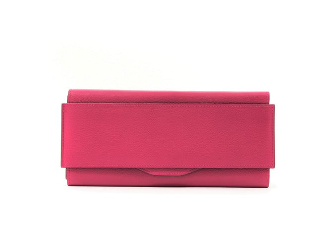 Hermès LANGE EXTREME ROSA ROSA Pink Leder  ref.105412