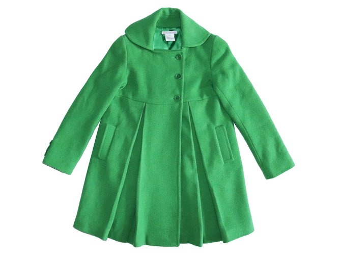 Paul & Joe Sister Coats, Outerwear Green Wool Nylon Acetate  ref.105489