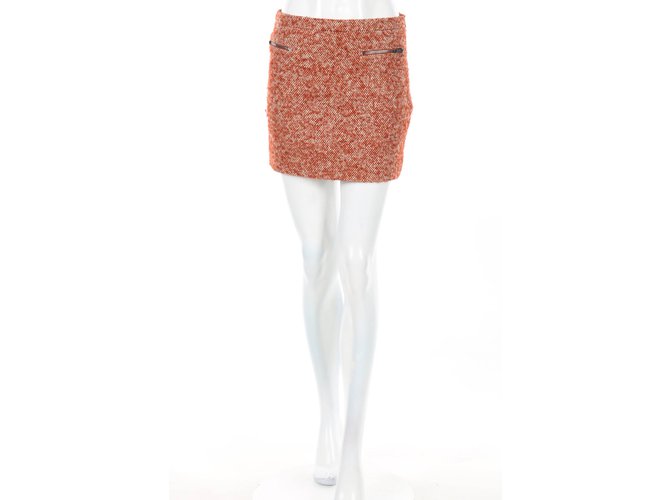 Joseph Skirts Orange Silk Wool Mohair  ref.105513