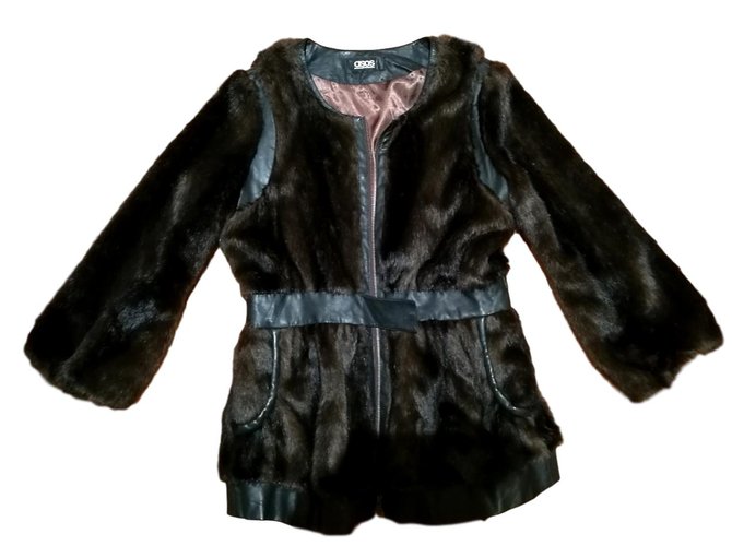 Asos Coats, Outerwear Chocolate Fur  ref.99312