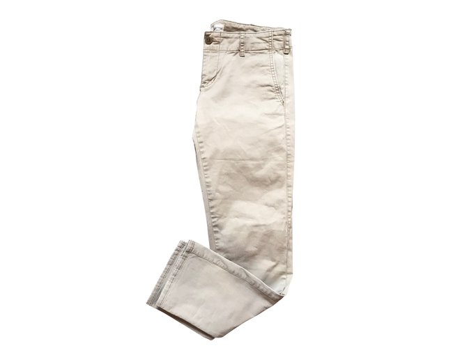 Ralph Lauren beige trousers Cotton  ref.99446