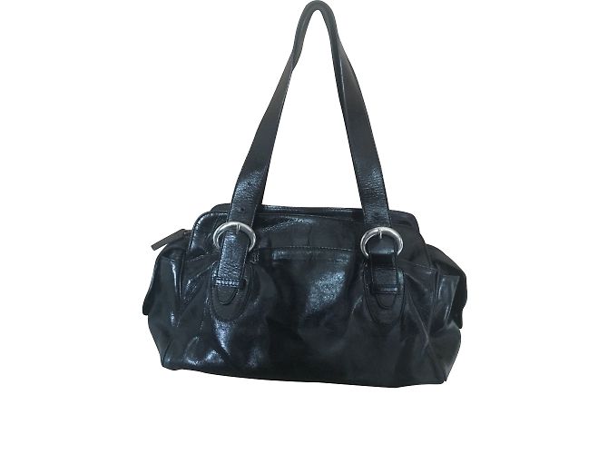 Hobbs leather shoulder bag Black