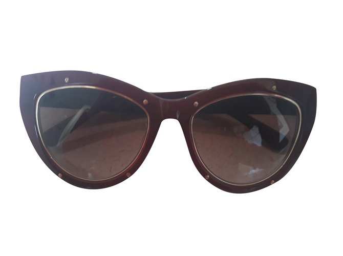 MCM Sunglasses Dark brown Plastic  ref.99475