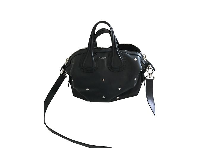 Borsa a mano Givenchy Nightingale in pelle nera Nero