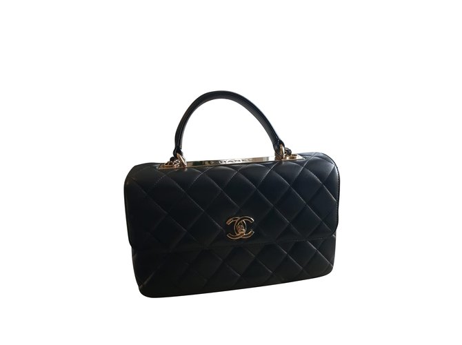 Chanel business affinity Black Leather  ref.99574