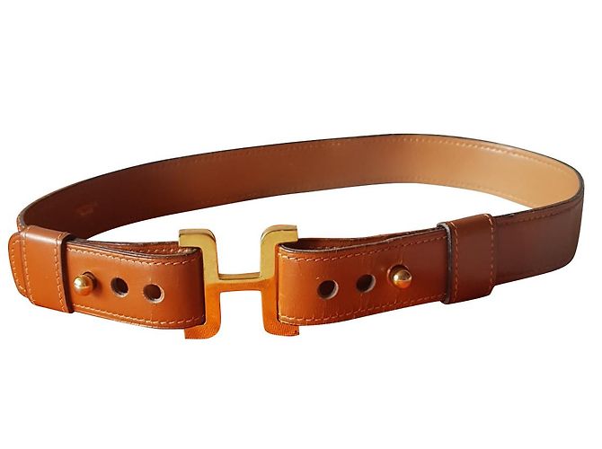 Hermès Hermes Gürtel Hellbraun Leder