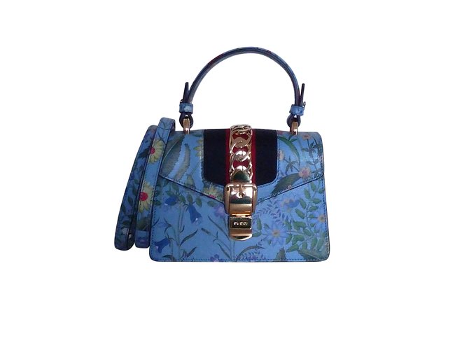 GUCCI SYLVIE LIMITED EDITION FLOWERS Multiple colors Leather  ref.99709