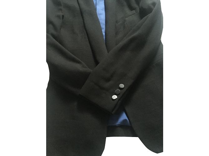 Chaqueta Les Petites Negra con Forro Azul Roy Negro