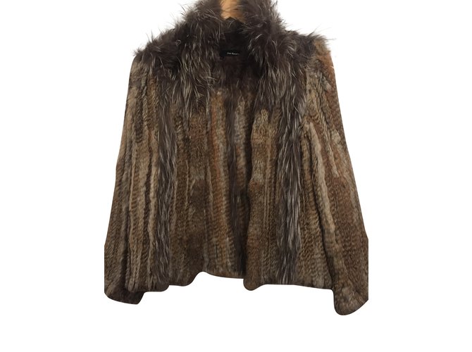 The Kooples Jackets Beige Fur  ref.99845