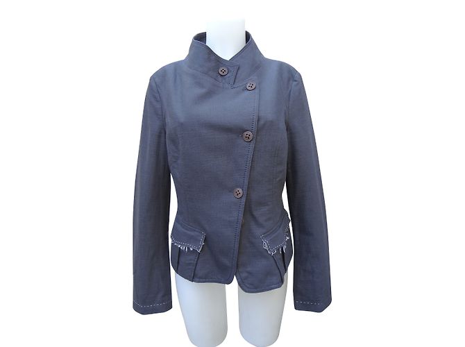 Chaqueta Hugo Boss de algodón gris Talla 40