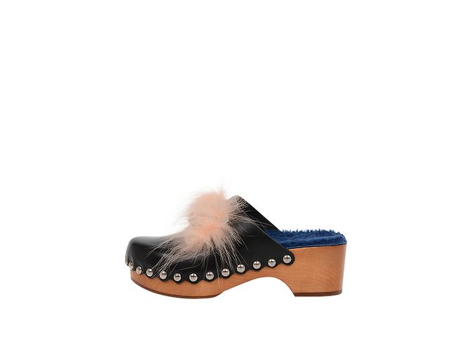 Zueco de cuña Fendi
