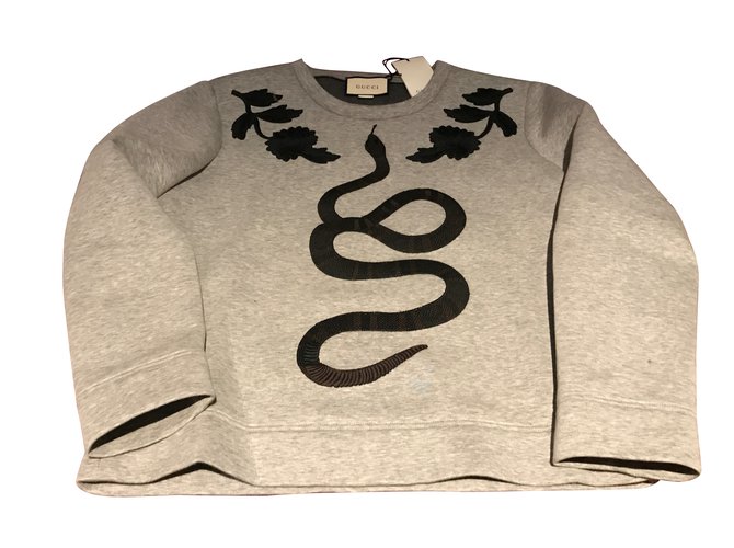 sweater snake size L Grey Cotton Joli Closet