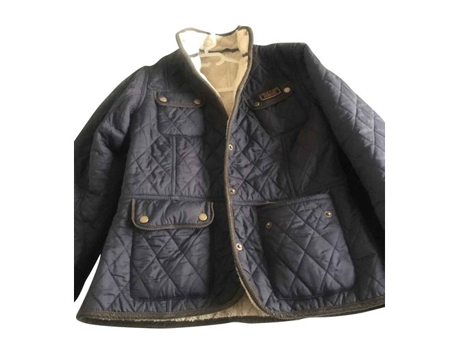Barbour Taglia della giacca 40 Blu navy Nylon  ref.99990