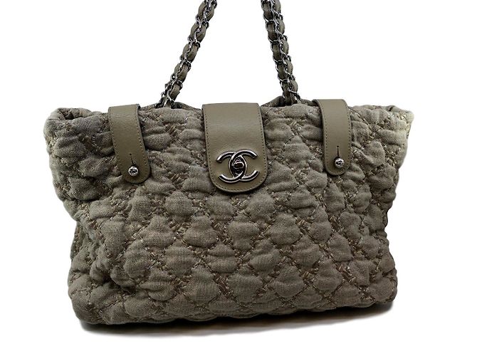Sac chanel en lin Beige