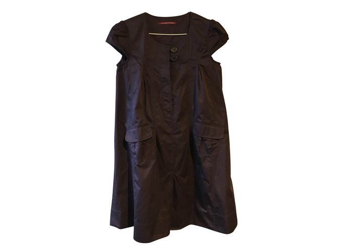 Comptoir Des Cotonniers Vestido de manga corta morado Comptoir de Cotonniers Púrpura Algodón  ref.105336