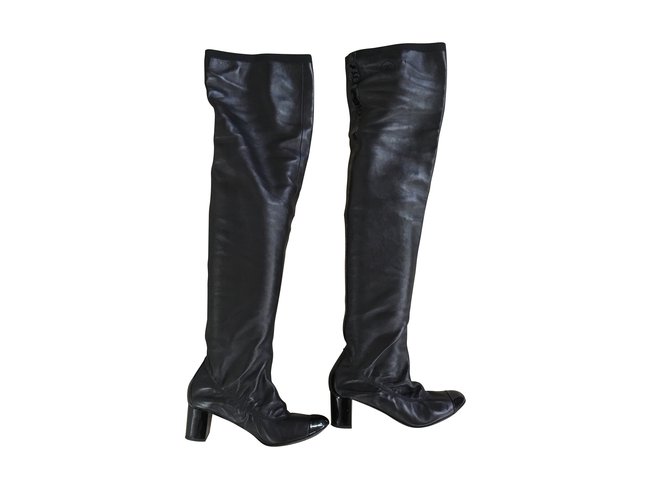 Chanel Boots Black Lambskin ref.105347 - Joli Closet
