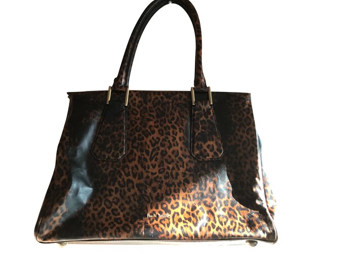 Paul Smith - Handtasche aus Leder mit Leopardenmuster Leopardenprint  ref.105447
