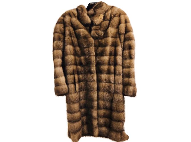 Braschi Coats, Outerwear Brown Fur  ref.105476