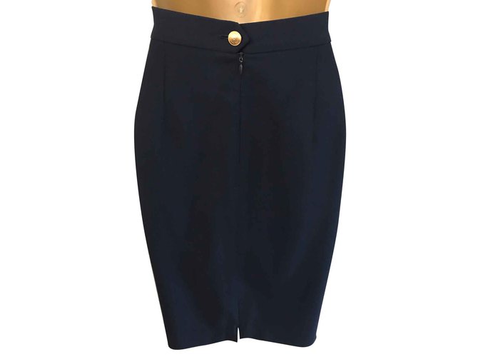 Gucci Skirts Navy blue Wool  ref.105575