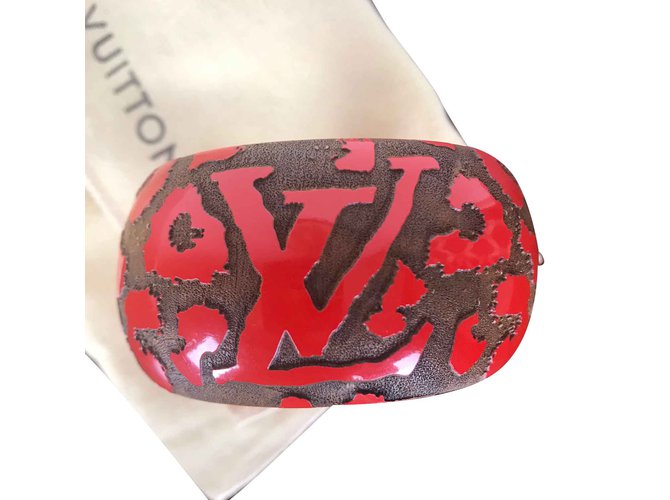 Louis Vuitton-Armband Rot Harz  ref.105717