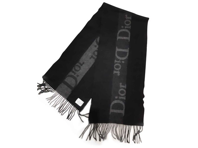 Christian Dior Scarves Black Wool ref.105747 - Joli Closet