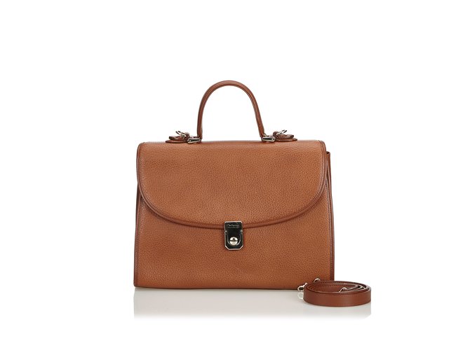 Burberry Leather Satchel Brown Light brown  ref.105847