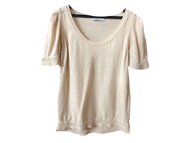 See by Chloé Strickpullover aus Baumwolle Beige