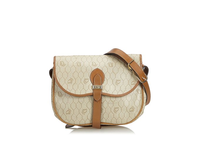Honeycomb Coated Canvas Crossbody Bag