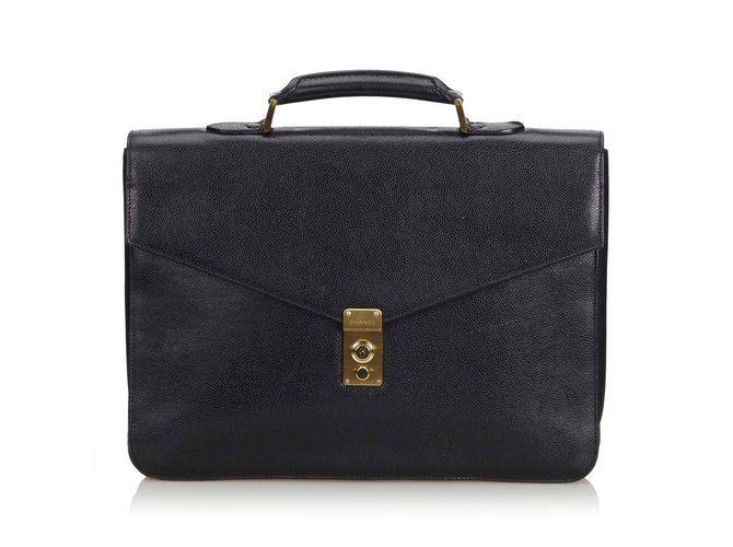Chanel Tasche aus Kaviarleder Schwarz  ref.106022