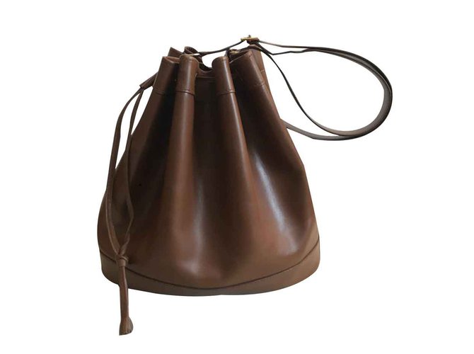 Hermès Handbags Chestnut Caramel Leather  ref.106073