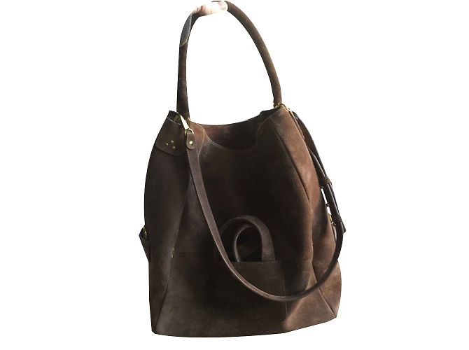 Jerome Dreyfuss Gaspard Sac à main en cuir Caramel