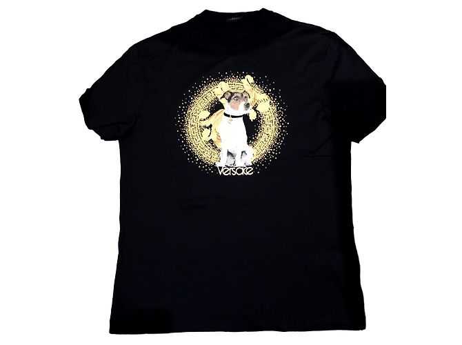 Gianni Versace Audrey Capsule Black Cotton Tee