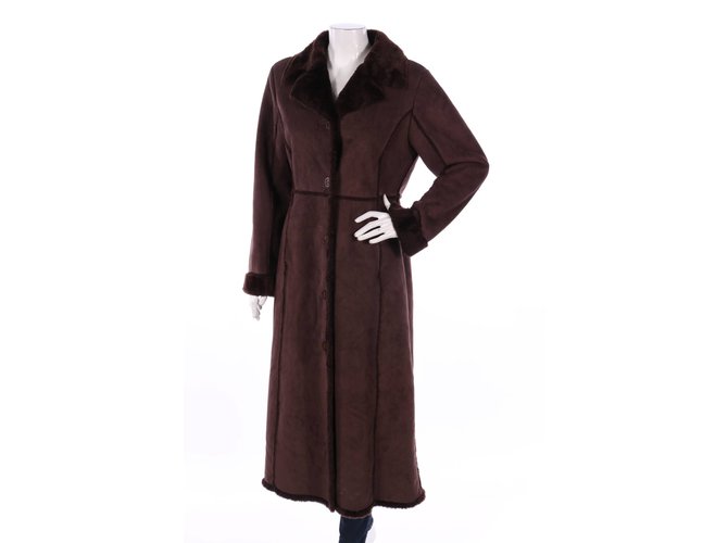 anne klein brown coat