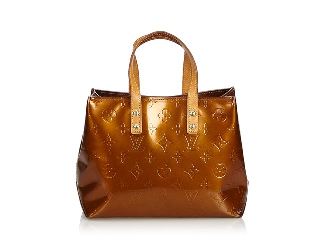 Louis Vuitton Vernis Reade PM Brown Bronze Leather Patent leather  ref.106266