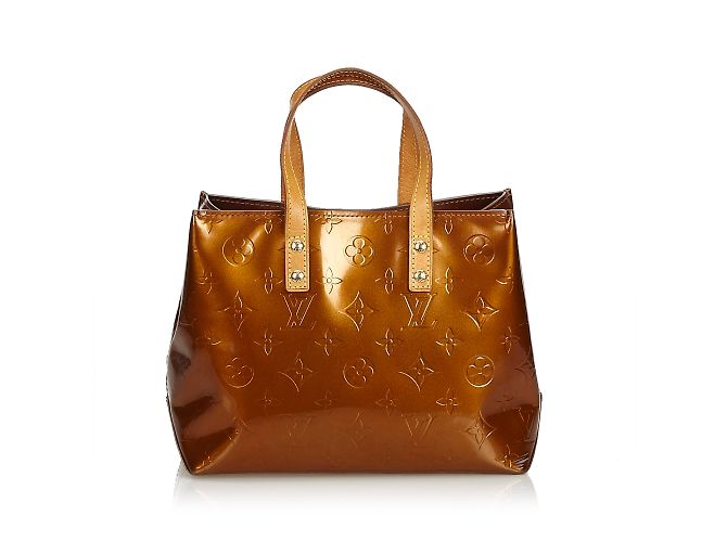 Louis Vuitton Vernis Reade PM Marrone Bronzo Pelle Pelle verniciata